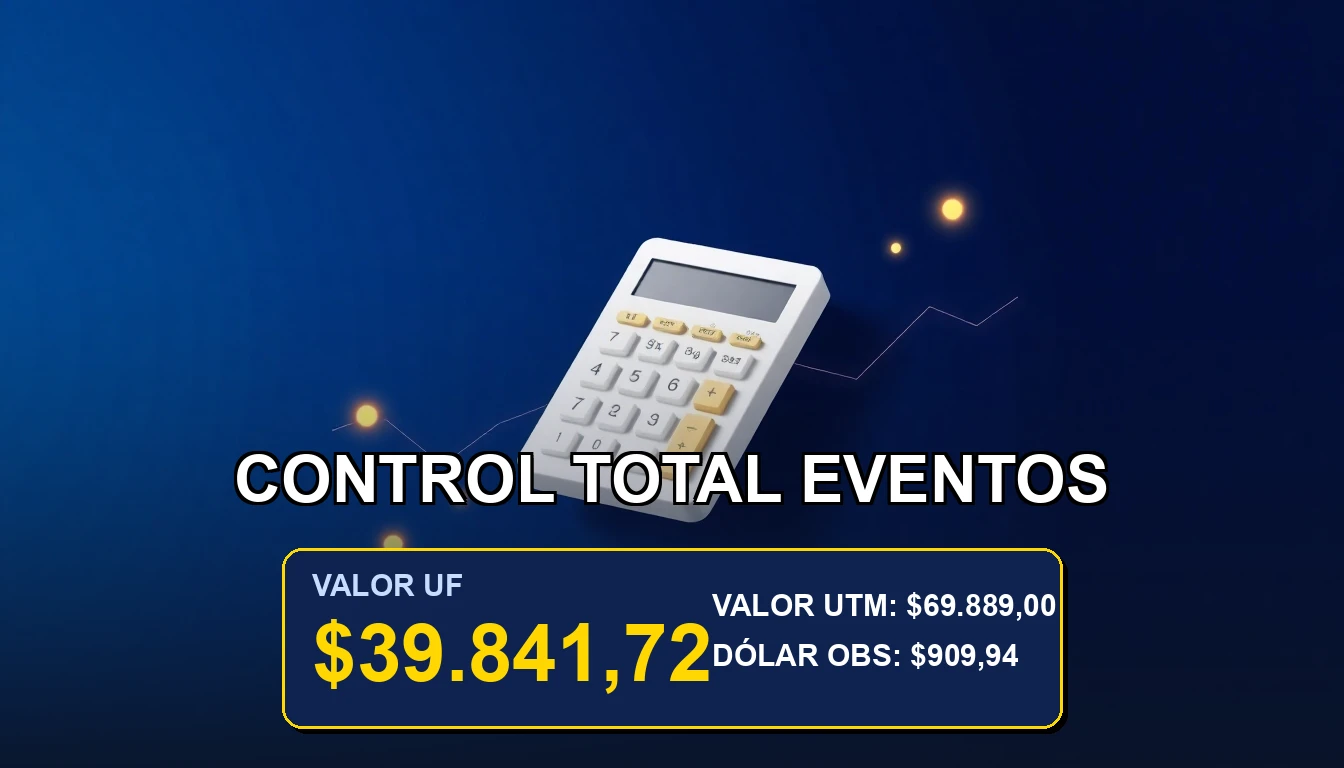 Plantilla de Excel premium para presupuestar eventos en UF y CLP, con gráficos y control de gastos.
