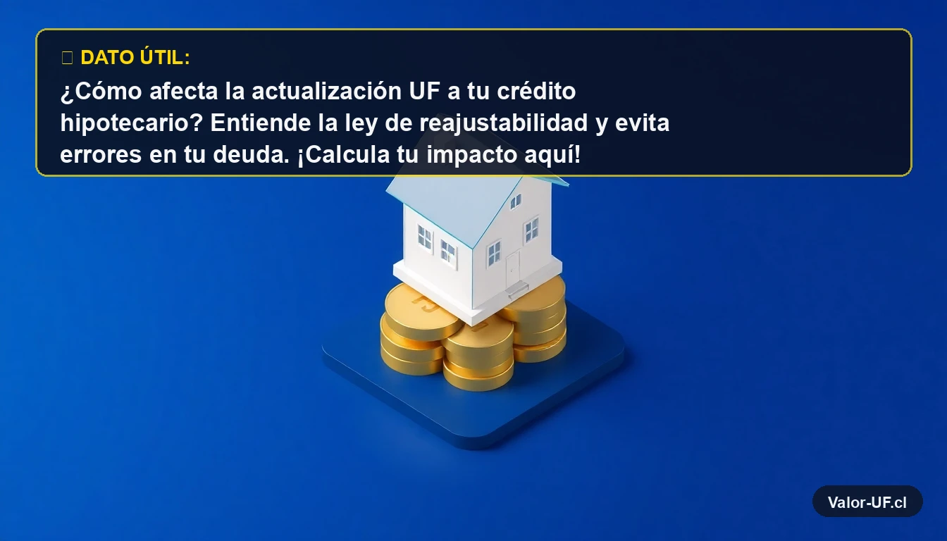 Ilustración 3D de una casa sobre monedas de oro, representando crédito hipotecario en UF.
