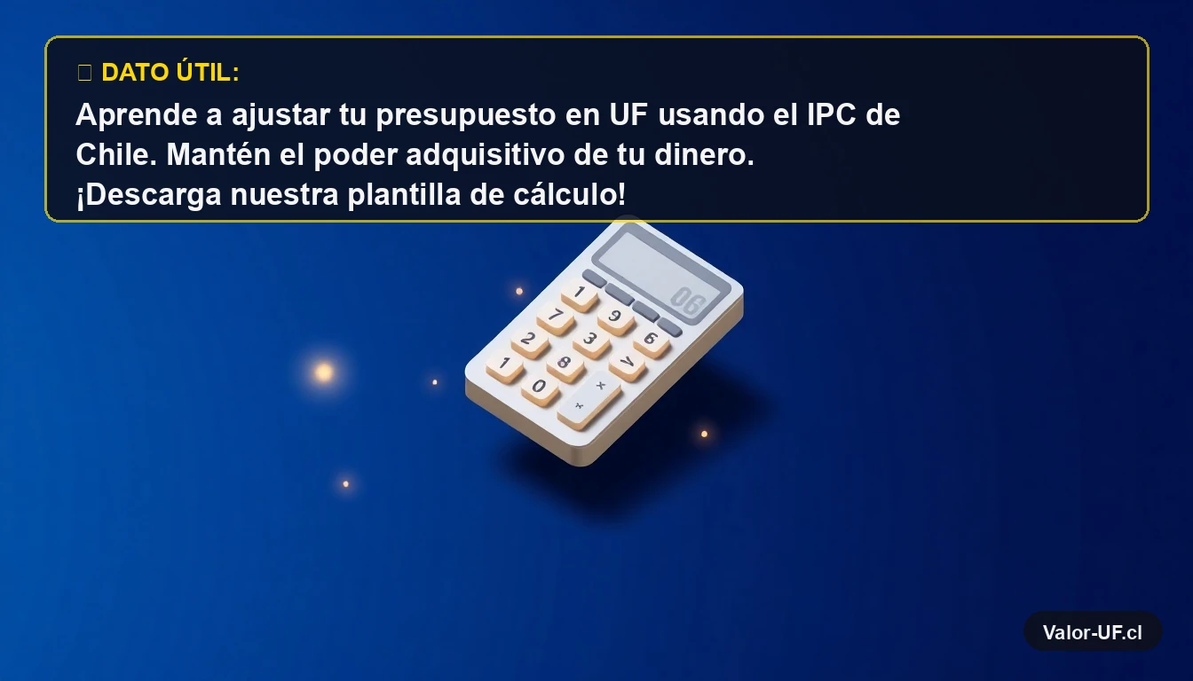 Calculadora financiera minimalista para ajustar presupuestos UF con IPC