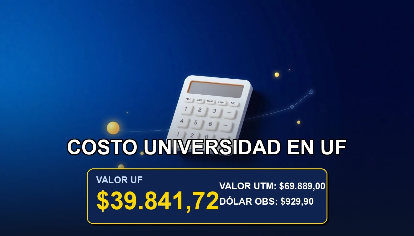 Calcula el costo de la universidad en Unidades de Fomento usando Excel, guía paso a paso para planificación financiera educativa en Chile.