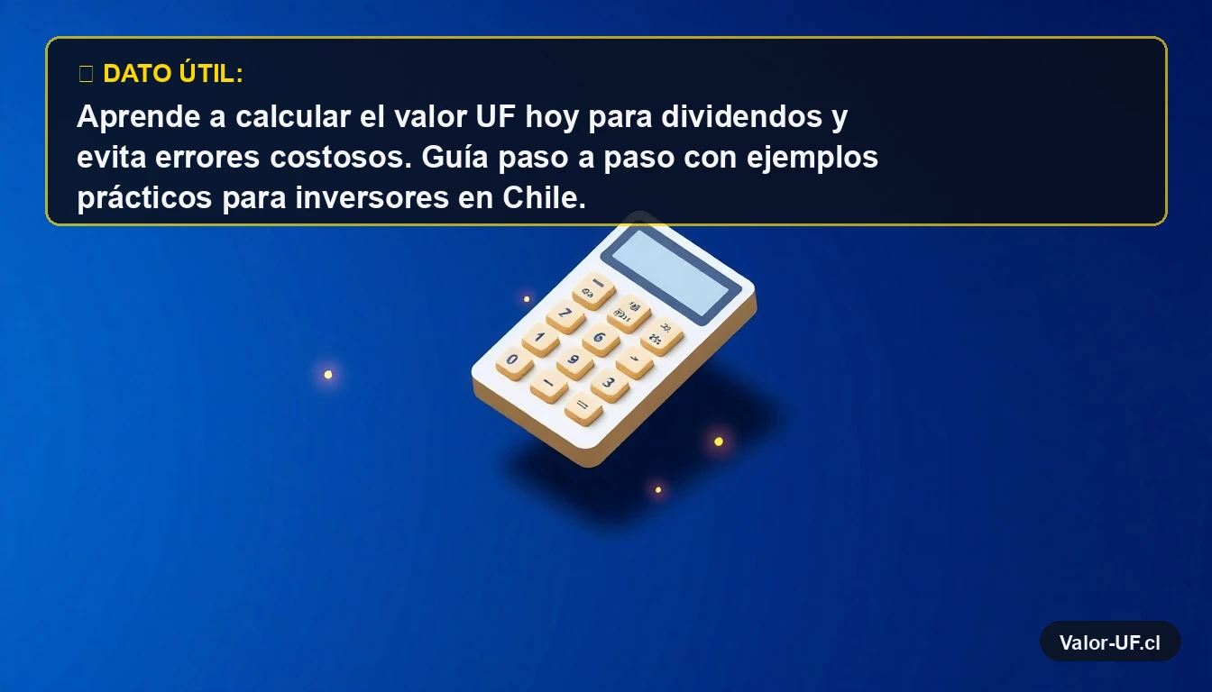 Calculadora financiera moderna y minimalista para calcular dividendos en UF