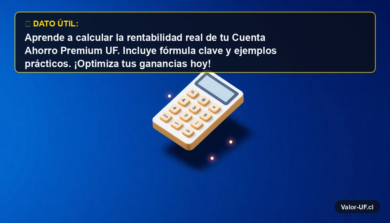 Calculadora moderna y minimalista para calcular rentabilidad financiera en fondo azul.