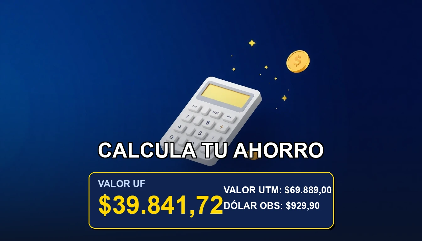 Herramienta para calcular ahorros en UF a pesos chilenos, finanzas personales en Chile.