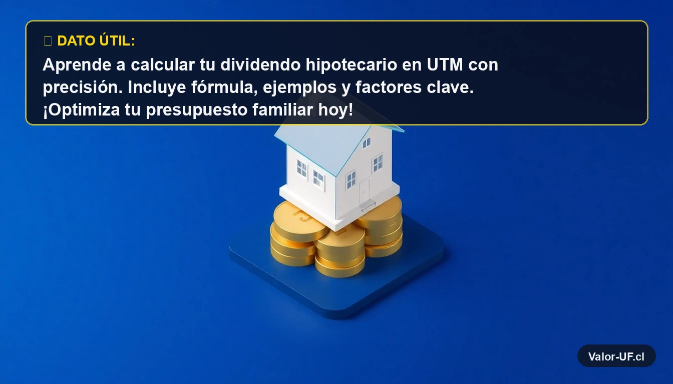 Ilustración 3D de una casa moderna sobre monedas de oro, representando el cálculo de dividendos hipotecarios en UTM.