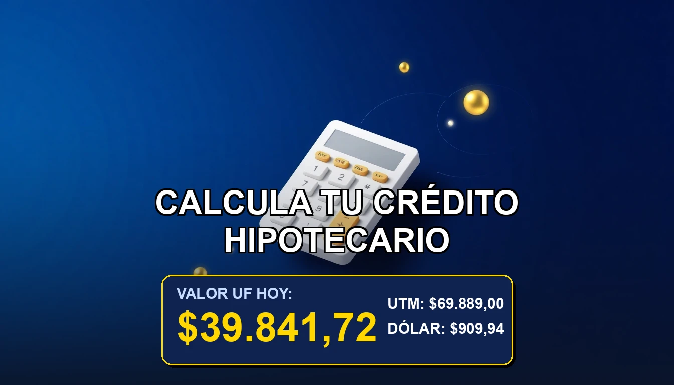 Guía paso a paso para calcular la división de un crédito hipotecario en Unidades de Fomento (UF) en Chile.