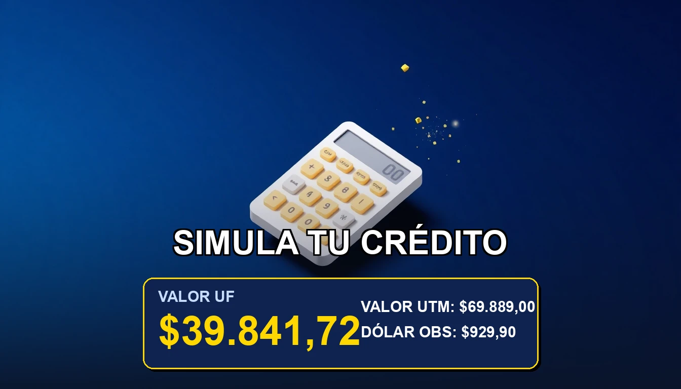 Calculadora para simular crédito hipotecario con subsidio solar en Chile, herramientas financieras.