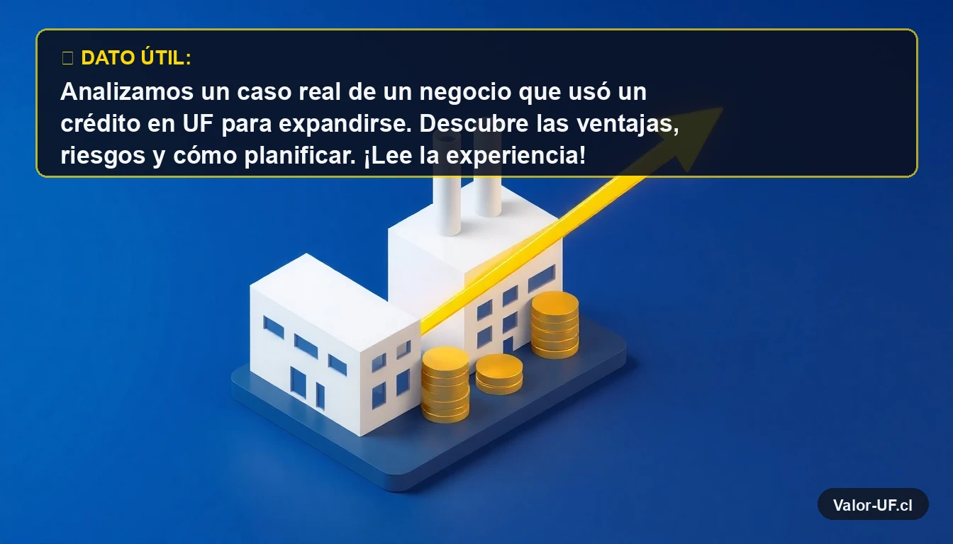 Ilustración 3D de una fábrica moderna con una flecha dorada de crecimiento, representando la expansión de un negocio con financiamiento.