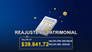 Imagen conceptual premium sobre el cálculo del reajuste de la Unidad de Fomento en la división de bienes gananciales en Chile.