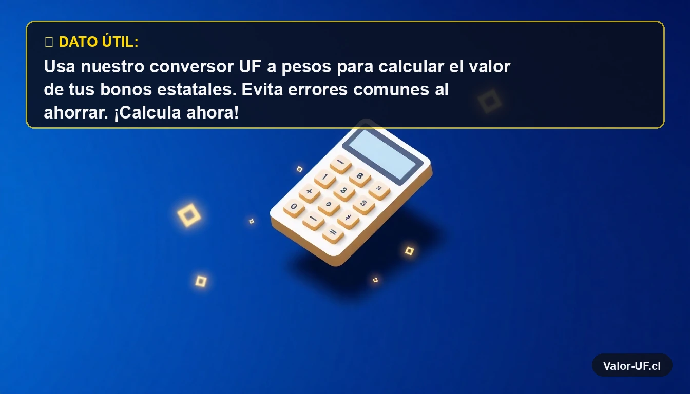 Calculadora moderna y minimalista para conversión de Unidad de Fomento a pesos chilenos.