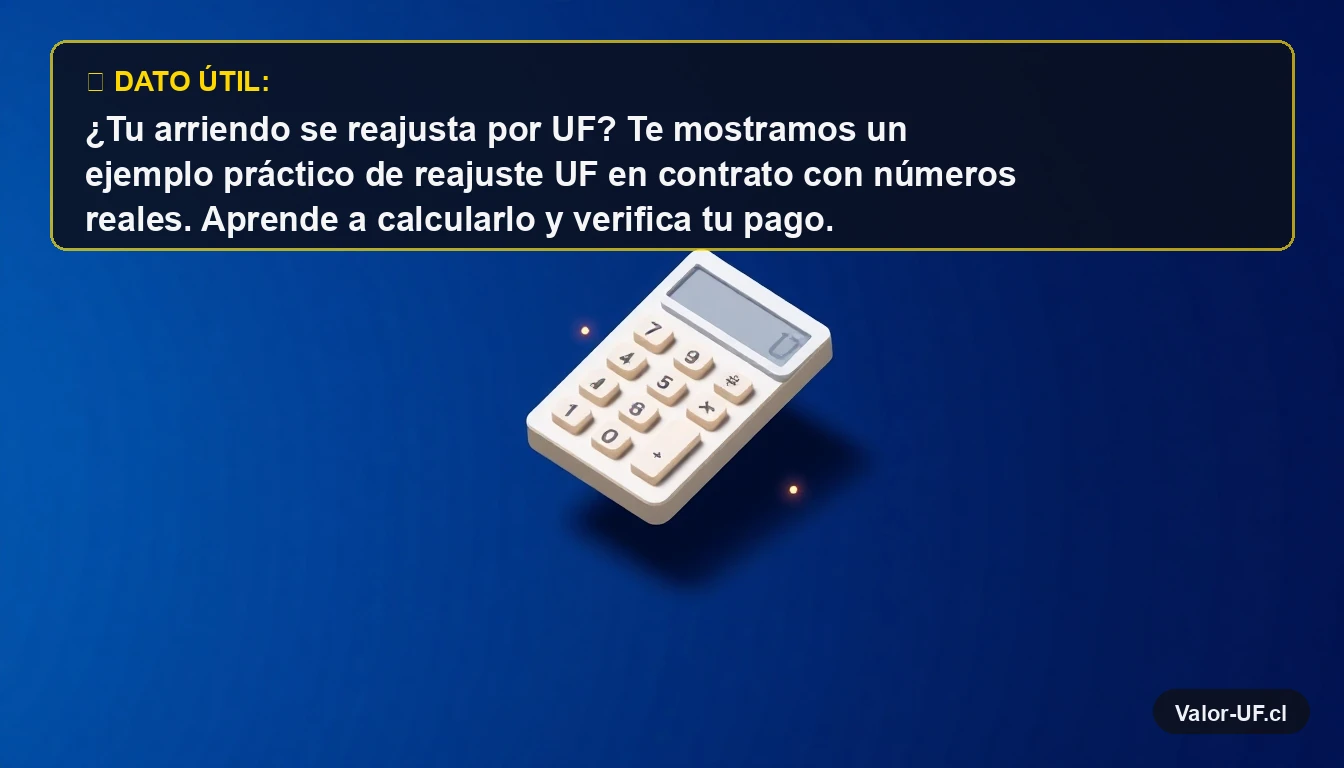 Calculadora moderna y minimalista para calcular reajustes de arriendo en Unidades de Fomento (UF)