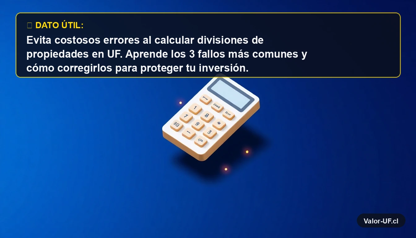 Calculadora moderna 3D con partículas de datos, representando el cálculo financiero en Unidad de Fomento (UF).