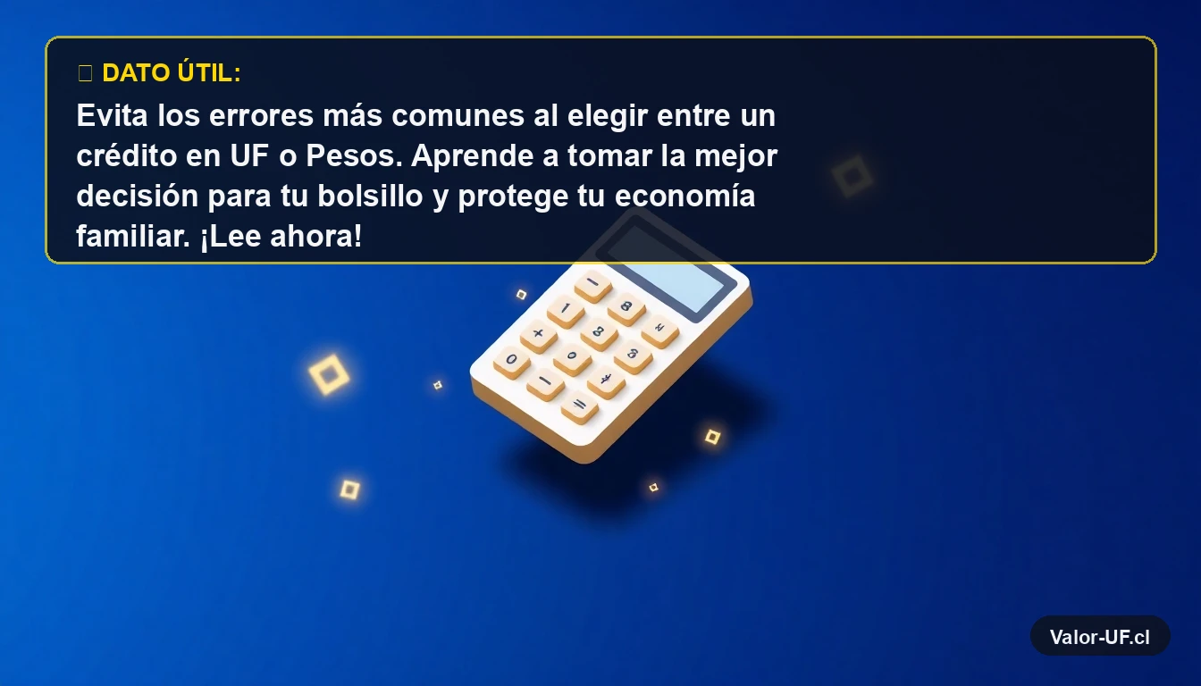 Calculadora financiera moderna para comparar créditos en UF y Pesos Chilenos