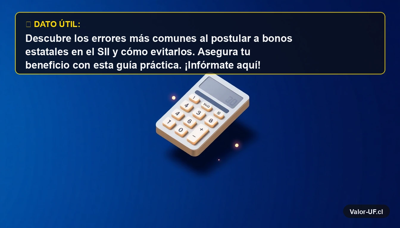 Ilustración de una calculadora moderna representando el cálculo correcto para postular a bonos del estado.