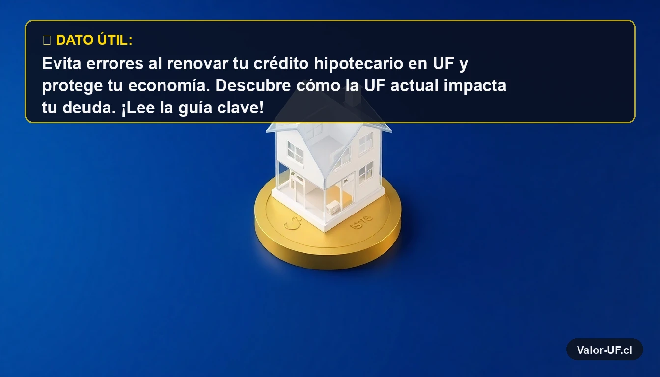 Ilustración 3D de una casa sobre una moneda de oro, representando la relación entre crédito hipotecario y la Unidad de Fomento (UF).