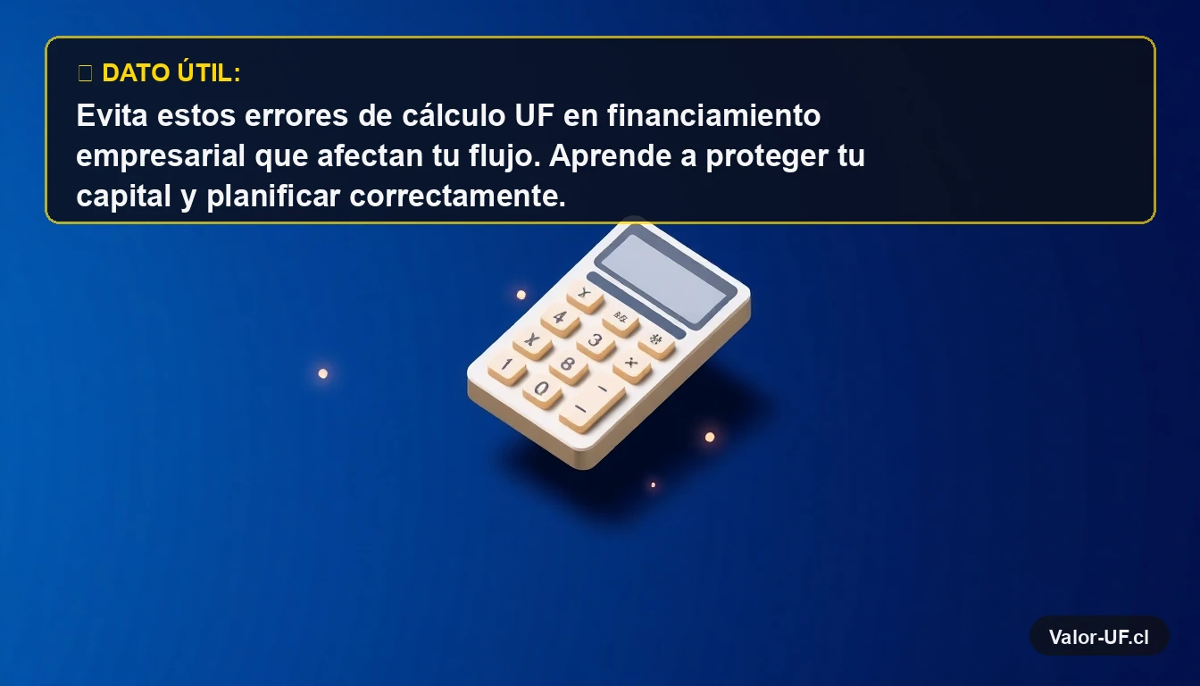 Calculadora financiera moderna representando el cálculo preciso de la UF para empresas