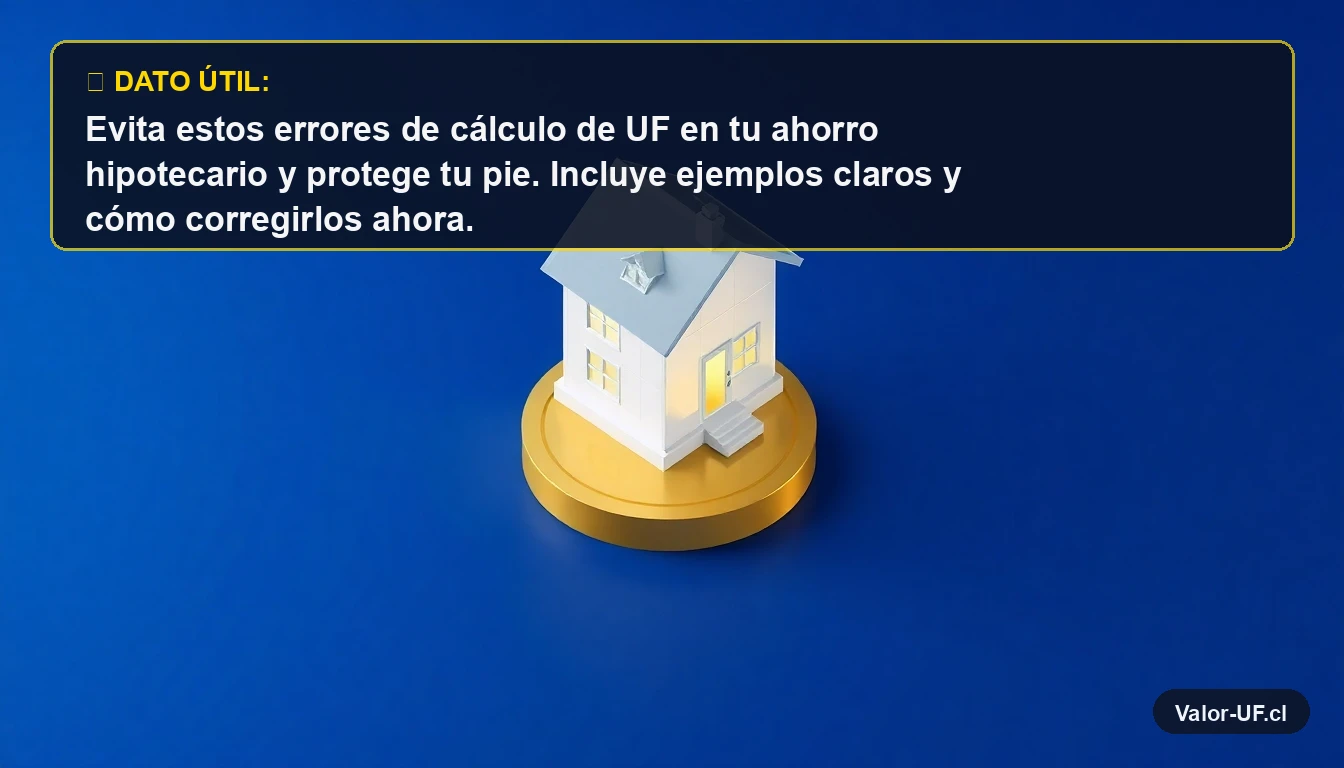 Ilustración 3D de una casa sobre una moneda de oro, representando el ahorro hipotecario en UF.