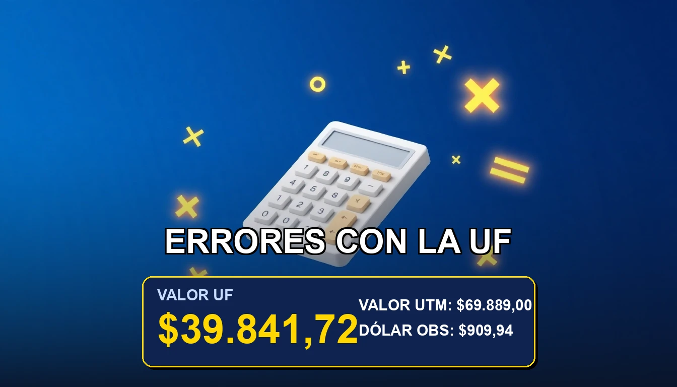 Ilustración premium sobre cálculo de la Unidad de Fomento (UF) en ahorros e hipotecas en Chile. Concepto de finanzas y economía.