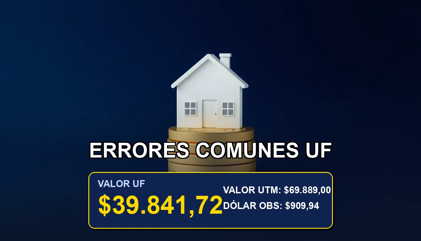 Ilustración financiera premium sobre inversión en Unidades de Fomento para compra de vivienda en Chile. Concepto de ahorro y protección.