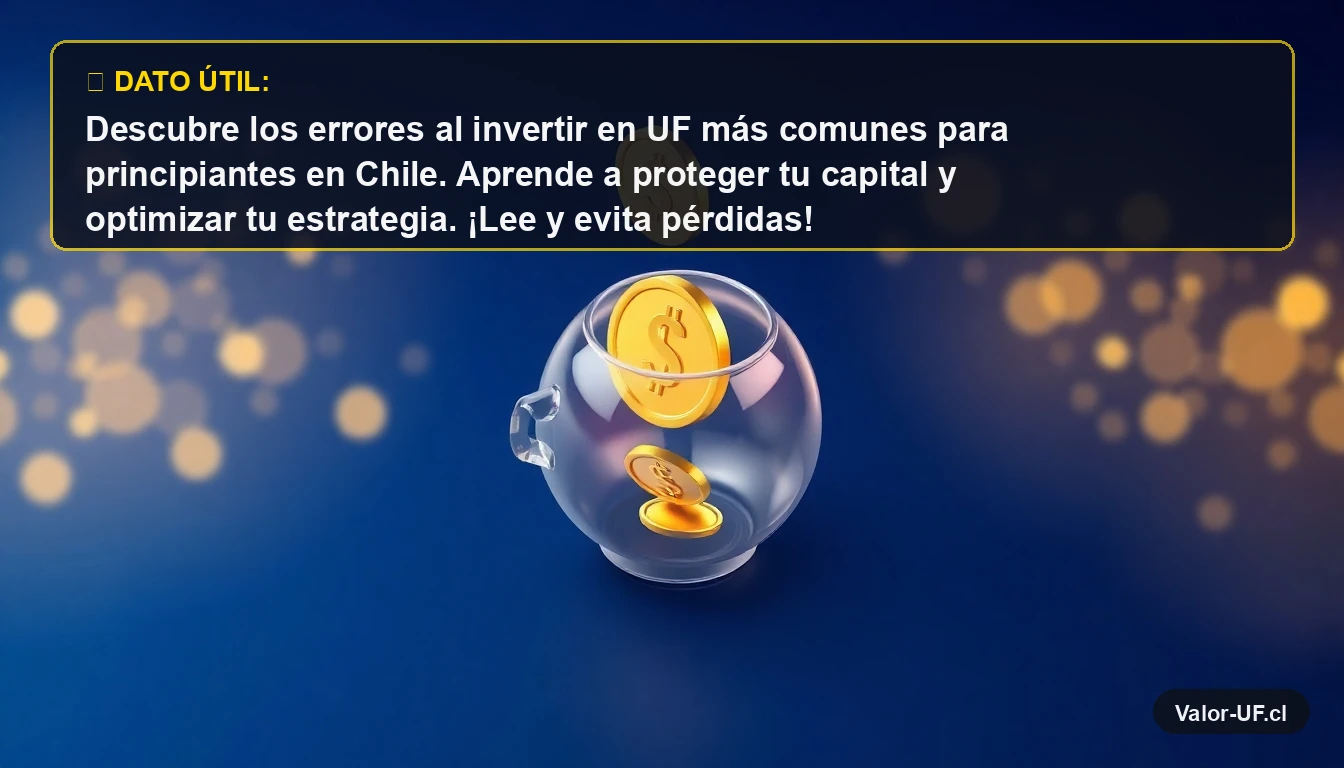 Ilustración 3D de una moneda de oro cayendo en una alcancía, representando la inversión en UF en Chile.