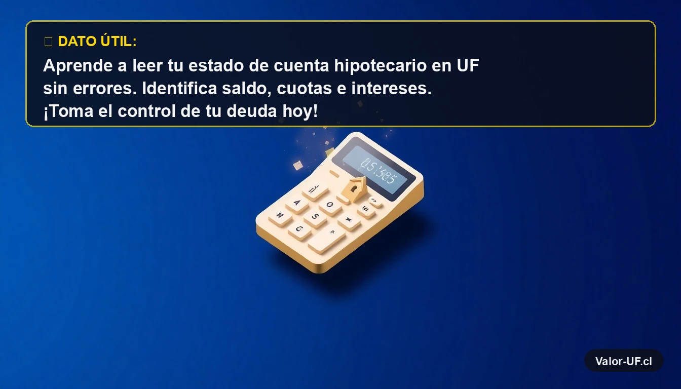 Calculadora financiera minimalista con icono de casa y partículas de datos, representando el análisis de un crédito hipotecario.