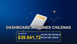 Plantilla Excel premium para análisis de acciones de la bolsa chilena, con gráficos y datos en tiempo real.
