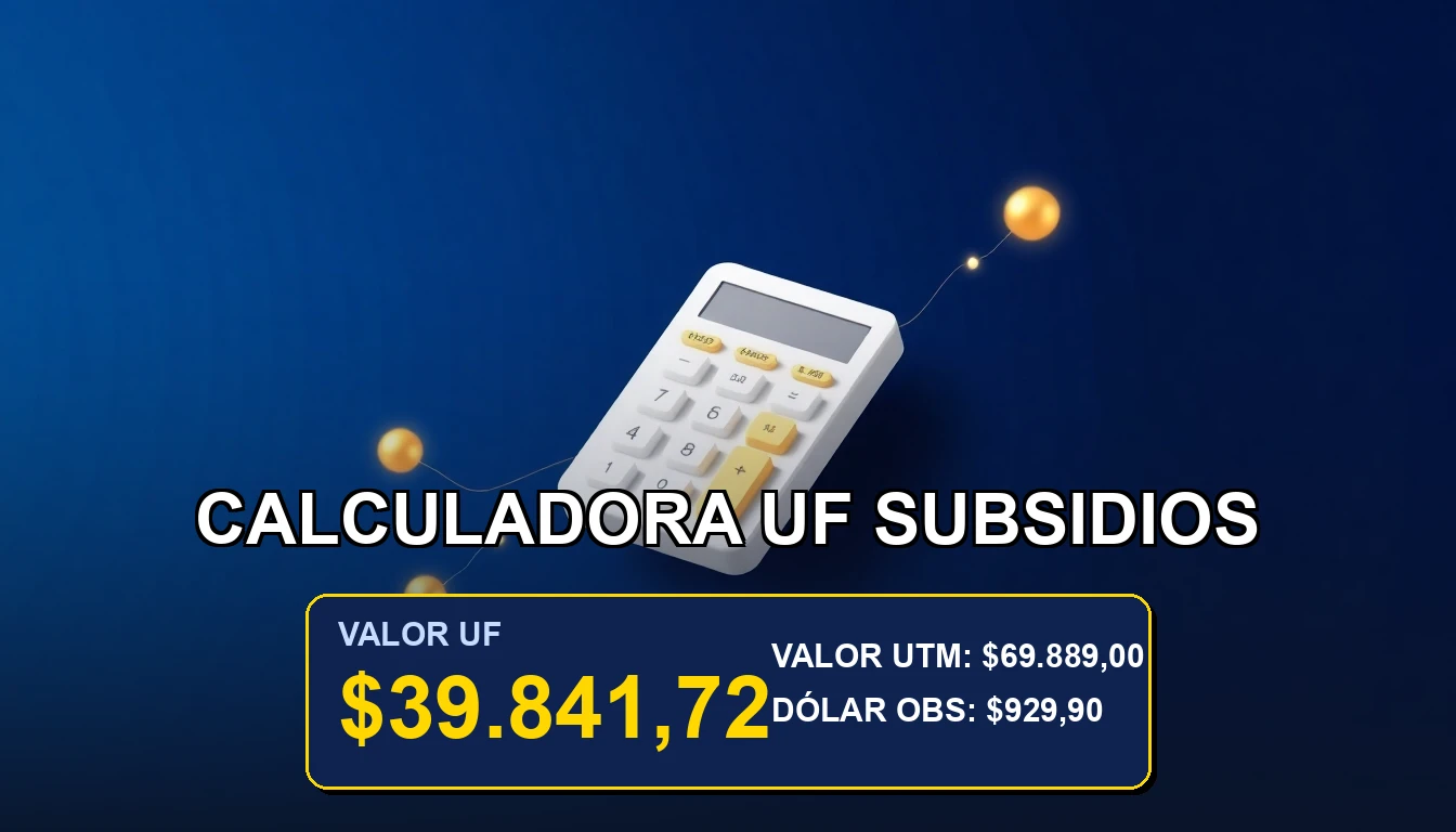 Plantilla Excel premium para calcular la Unidad de Fomento en subsidios habitacionales del Estado de Chile.