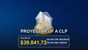 Plantilla para proyectar Unidades de Fomento a pesos chilenos en subsidios de vivienda en Chile.