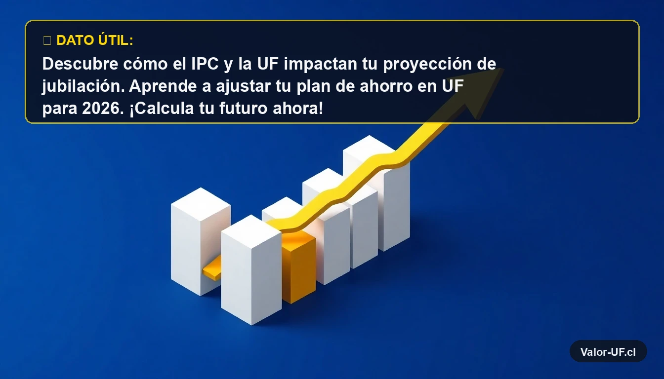 Ilustración 3D de una flecha dorada ascendente sobre un gráfico de barras, representando el crecimiento de la proyección de jubilación.