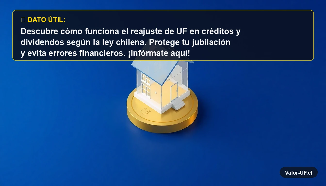 Ilustración 3D de una casa sobre una moneda de oro, representando créditos hipotecarios en UF.
