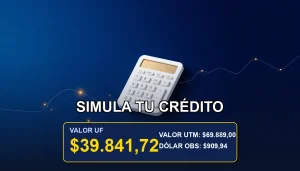 Plantilla Excel para simular crédito automotriz en UF en Chile, herramienta de cálculo financiero.