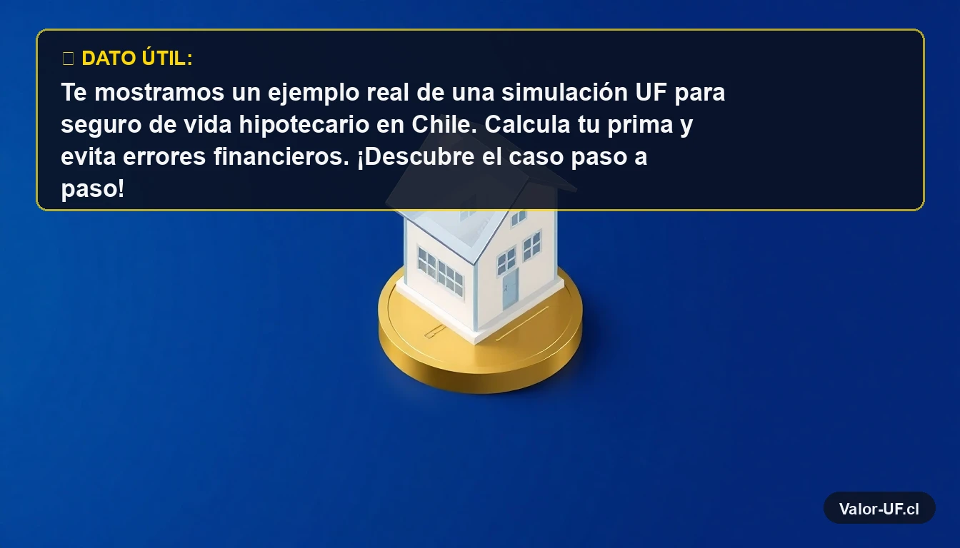 Ilustración 3D de una casa moderna sobre una moneda de oro, representando un seguro de vida hipotecario en UF.