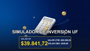 Simulador de inversión en Unidades de Fomento para calcular rentabilidad proyectada al año 2026, herramienta financiera chilena.