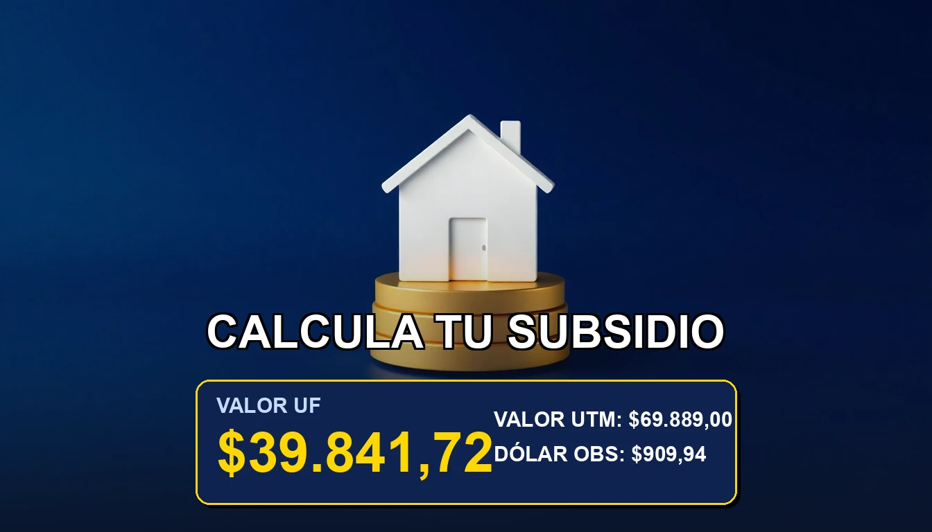 Simulador de Subsidio Habitacional 2026 en Chile, calcula tu crédito en UF con nuestra herramienta.