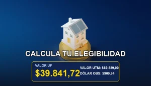 Simulador de subsidios de vivienda en Chile usando UF para el año 2026.